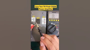 How to test final transistor C5200 power amplifier using digital multimeter #shorts #amplifier