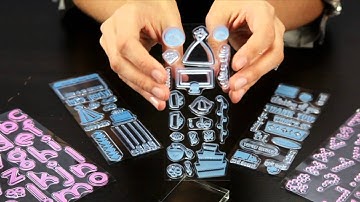 KI Memories - Clear Acrylic Stamp Set with Stamp Block