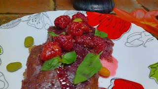 быстрый малиновый пирог - из варенья #пирогмалиновый#варенье