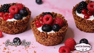 Recette de Granola Cups aux Fruits Rouges