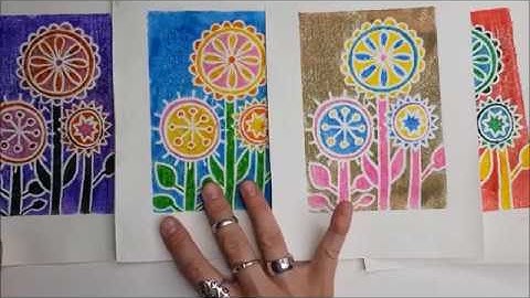 printmaking with marker on styrofoam