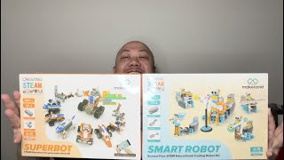 Unboxing Makerzoid Smart Robot 72-in-1Intelligent DIY Robotics Kit & 26-in-1 Coding Robot Kit Toys