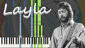 Eric Clapton - Layla Piano Outro Tutorial *FREE SHEET MUSIC IN DESC.* As Played in Orginal