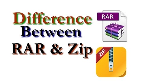 Difference Between Zip Archives and RAR Archives 2017