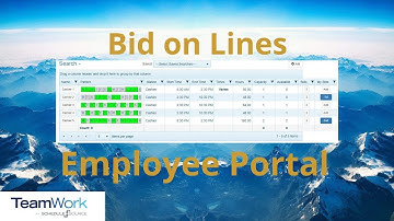 TeamWork 5 Employee Tutorial: How to Bid on a Shift Bid Line