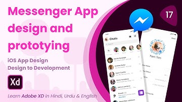 Facebook Messenger App Design & Prototyping  | Adobe XD | Tutorial 17