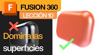Fusion 360 - Lección 10: Modelado de case AirPods Pro con superficies paso a paso