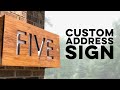 Custom Address Sign with Backlight // How-To // Woodworking