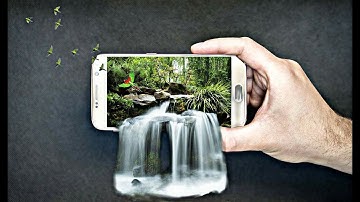 3D Waterfall On Mobile - PicsArt Editing tutorial - Kashif Creations