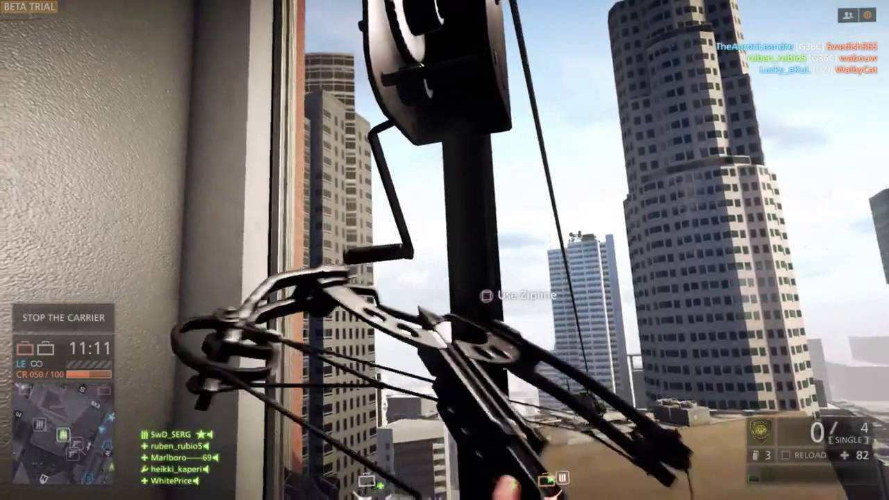 Battlefield Hardline PS4 zipline bug? YouTube