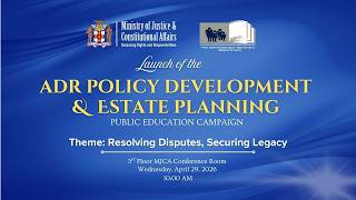 Launch of the ADR Policy Development &amp; Estate Planning Public Education Campaign || April 29, 2026