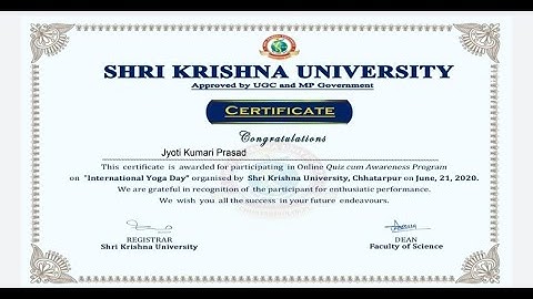 International level quiz on Yoga || Online quiz on Yoga||Free E-certificate Quiz on Yoga