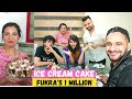 Triple layer ice cream cake for FUKRA INSAAN'S 1million celebration