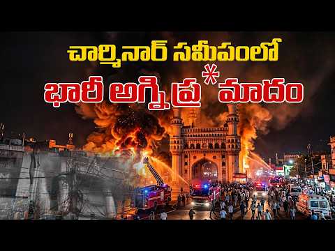 చార్మినార్ సమీపంలో భారీ అగ్ని ప్ర*మాదం | Fire Acci*dent Near Charminar | Hyderabad | Spot News