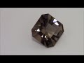 Faceting gemstones- a smokey quartz squilliant.