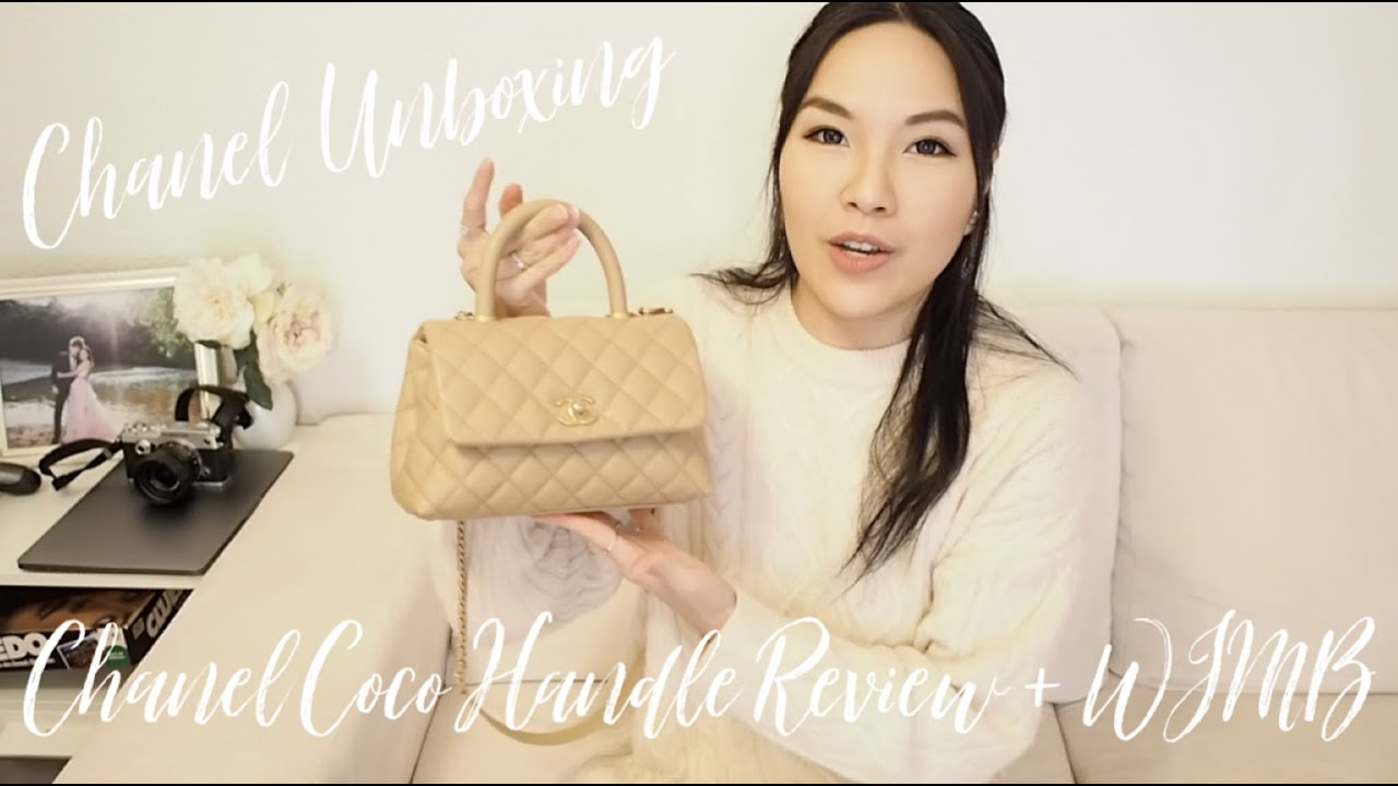 開箱分享?】Chanel Unboxing + Coco Handle Review | ANGELBIRDBB - YouTube