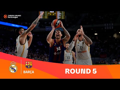 Real Madrid-FC Barcelona | Round 5 Highlights | 2023-24 Turkish Airlines EuroLeague