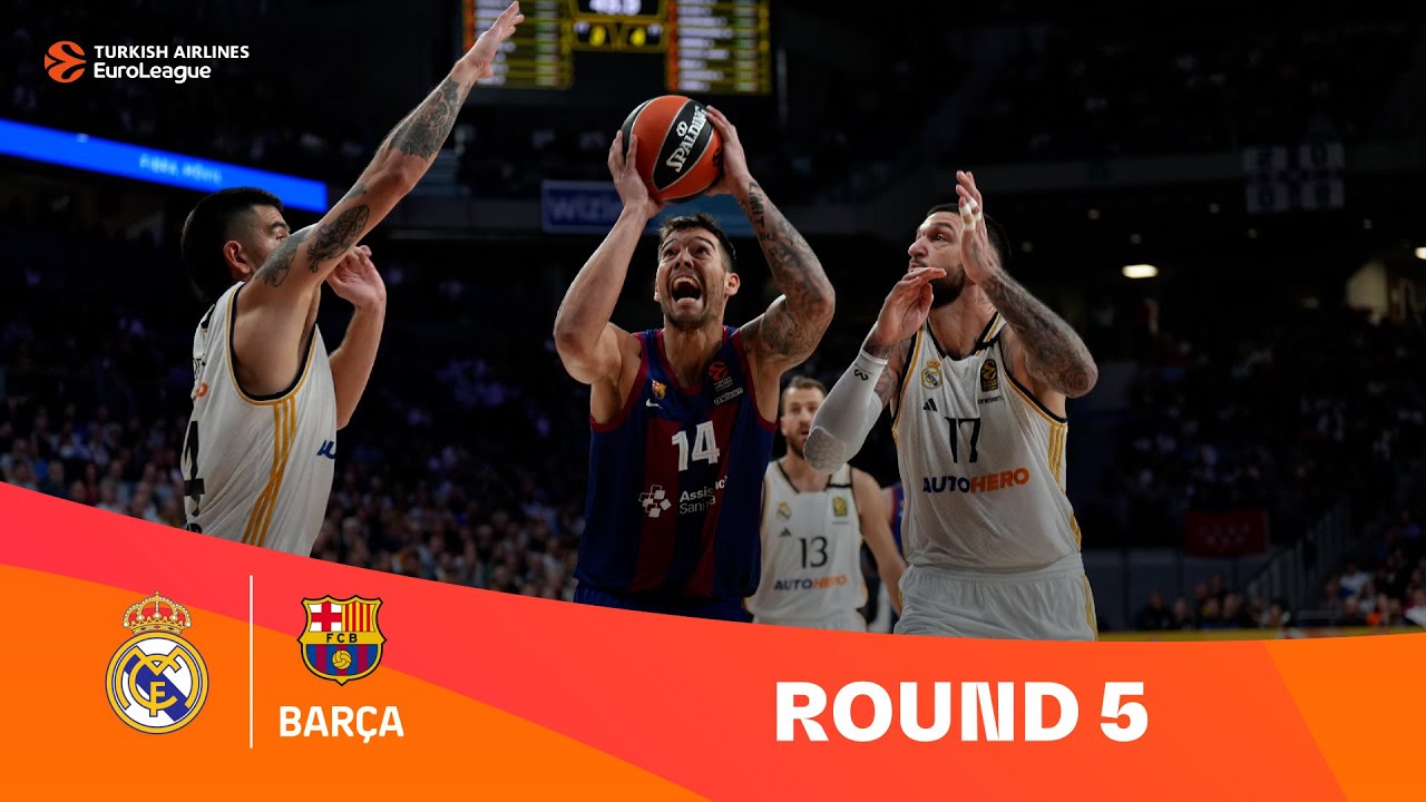 Real Madrid-FC Barcelona Round 5 Highlights 2023-24 Turkish Airlines EuroLeague