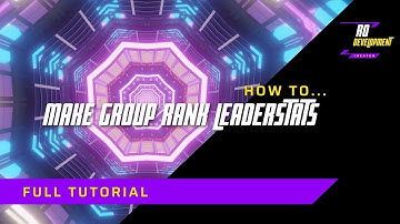 How to make a GROUP RANK LEADERSTATS in Roblox Studio!? (2021)
