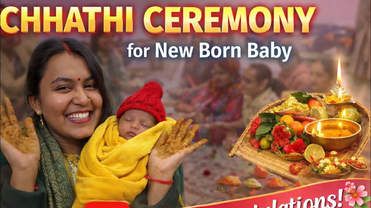 Chhathi Ceremony Vlog 🪔 | New Born Baby Celebration | घर में खुशियां आईं ❤️ #chhathi #baniyafamily