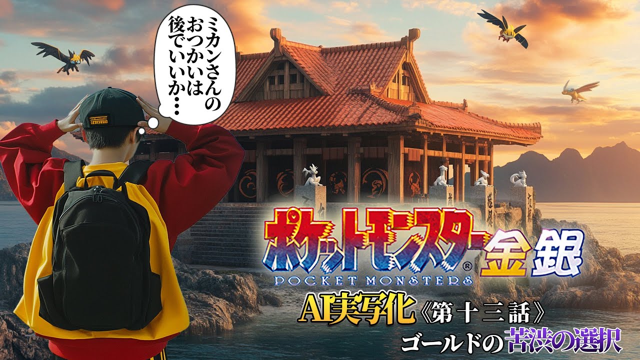 【ポケットモンスター金銀】AI実写化《第十三話》