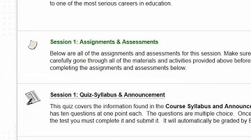 Quizzes in Blackboard