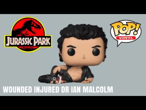 Funko POP Vinyl Wounded Dr Ian Malcolm No 552 Unboxing!Review Jurassic Park  World Movie Injured - YouTube
