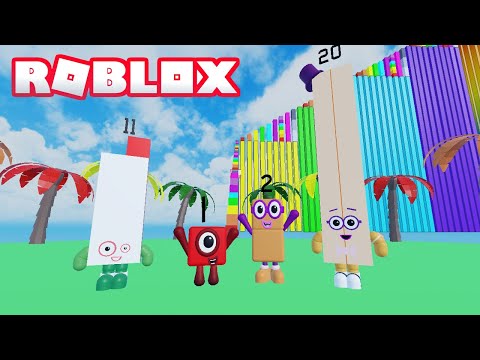 NEW LEVELS Numberblocks OBBY 1 20 Roblox