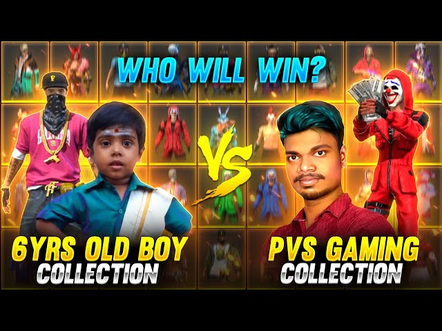 🤣6 Year Old Boy vs PVS GAMING😭!! Collection Battle With Tamilnadu Funny Small Kid 🤣 Tricks Tamil class=