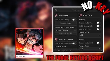 Best The Forge Chiyo Hub Script *No Key* - Auto Forge, Auto Mine Lucky Block, Auto Farm Zombie, Auto