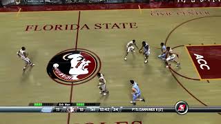 ACC game- North Carolina (13-6) @ Florida State (14-7)