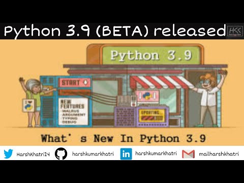 Python 3.9 (Beta) Updates