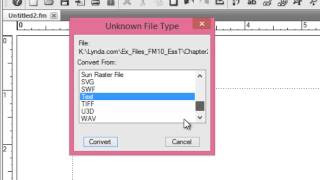 Copying and Importing Text in Adobe Framemaker Document