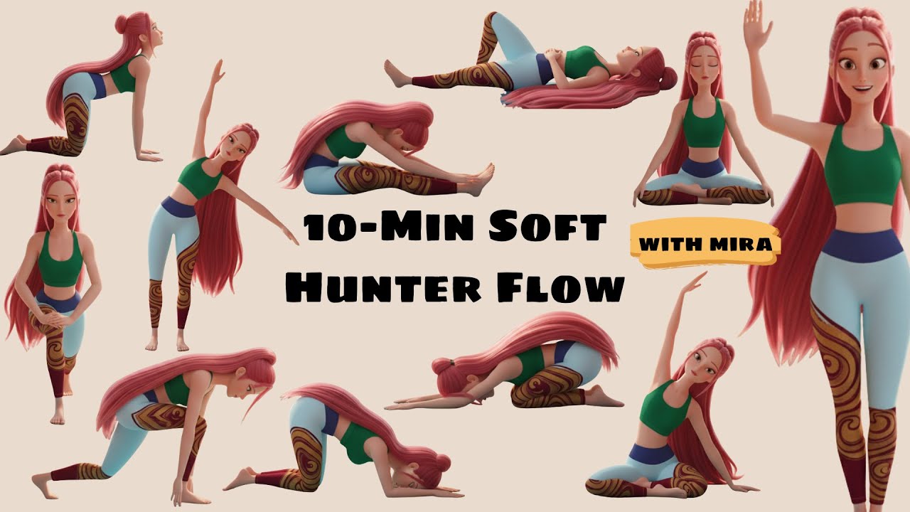 Mira Anxiety Reset | 10-Min Soft Hunter Flow | Gentle Yoga for Stress & Overthinking