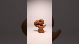 Super Magic transformation of yellow clay stop motion animation