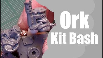 Scratch building an Ork Cyborg! (Warhammer conversion/kit bash)