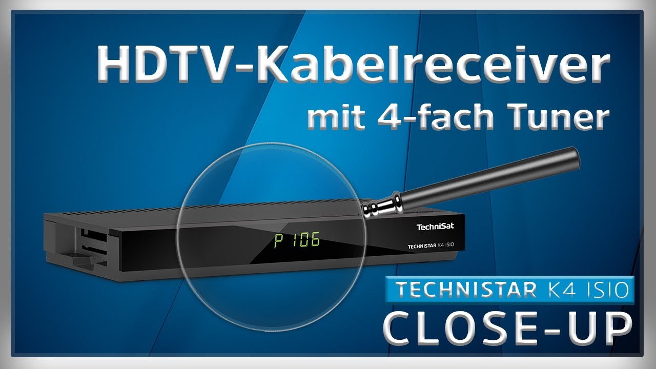 TECHNISTAR K4 ISIO, HDTV-Kabelreceiver mit 4-fach-Tuner