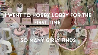 I went to hobby lobby for the first time 😱 so many girly finds 🎀🌸