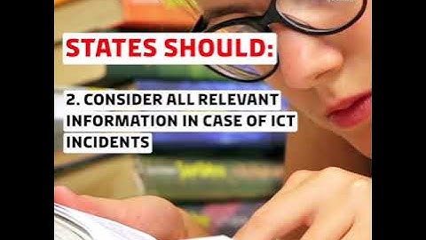 The GGE Norms - responsible state behaviour in cyberspace