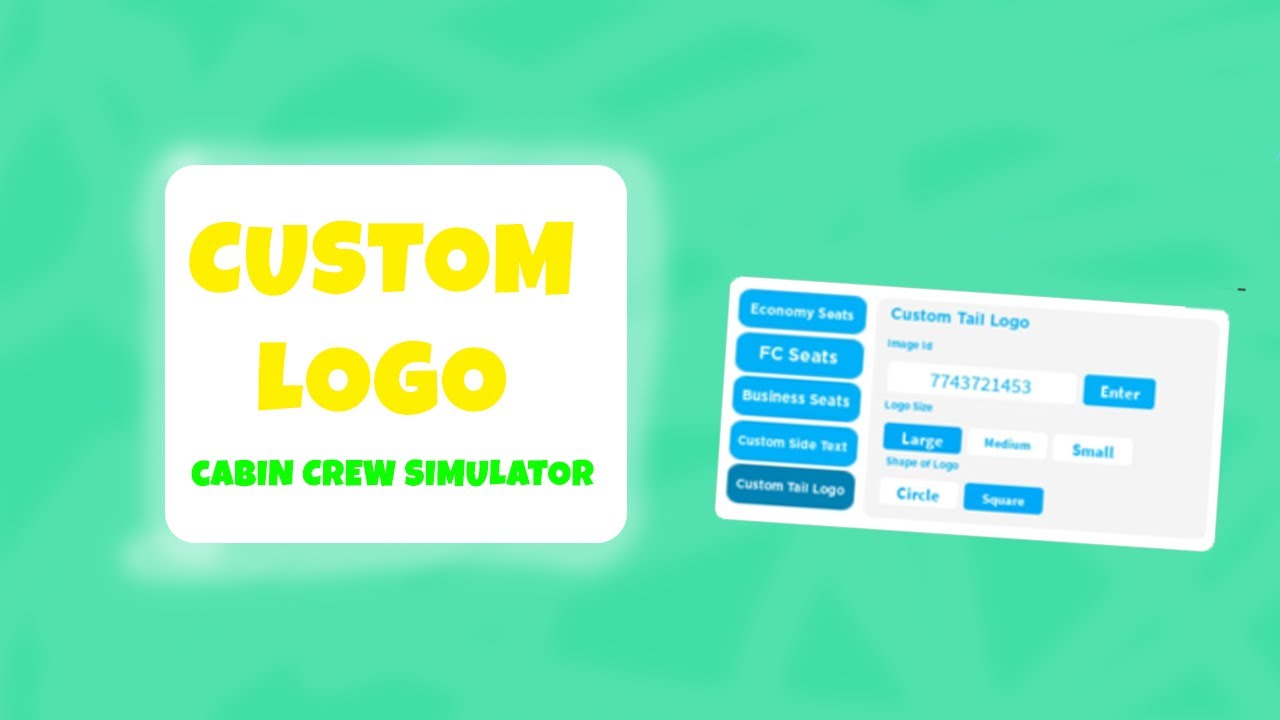 ROBLOX, 💥Custom Tail Logo?!💥 Cabin crew simulator✈🛫