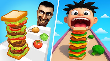 Sandwich Runner Vs Sandwich Run - All Level Gameplay Android,iOS - NEW UPDATE NP1