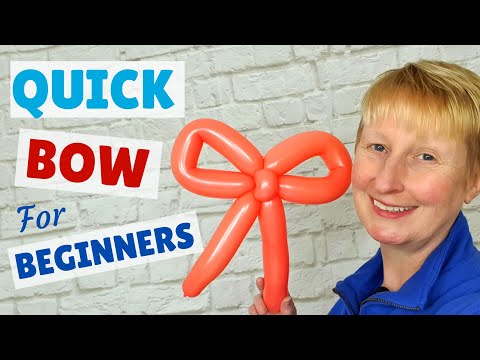 🎀  Bow Balloon Animal Tutorial for Beginners #balloonbow🎈 🎀 / How to Make a Balloon Bow
