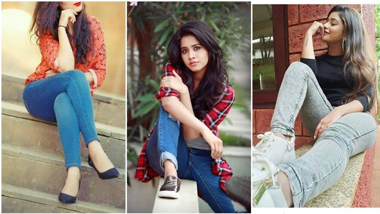 Jeans Girl Pose for Photoshoot 😍 | New Stylish Girl Photoshoot Pose |  Photographers Mind - YouTube