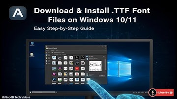Download & Install OTF or .TTF Font Files on Windows 10/11 | Easy Step-by-Step Guide
