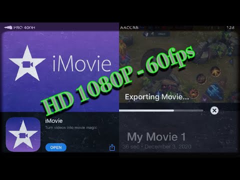 How to Export 1080P-720P HD Videos on iMovie Updated Version 2.3.1 | iPhone