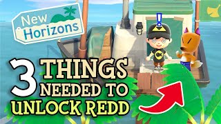 Animal Crossing New Horizons: 3 Things To UNLOCK REDD (How To Find Jolly Redd's Treasure Trawler)