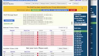 Online Ticket Draft In Action