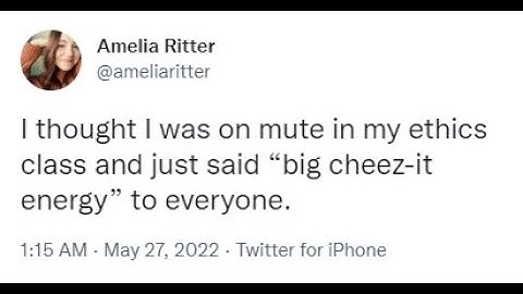 Twitter thinking they were on mute