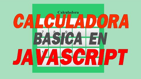 Calculadora Básica en JavaScript