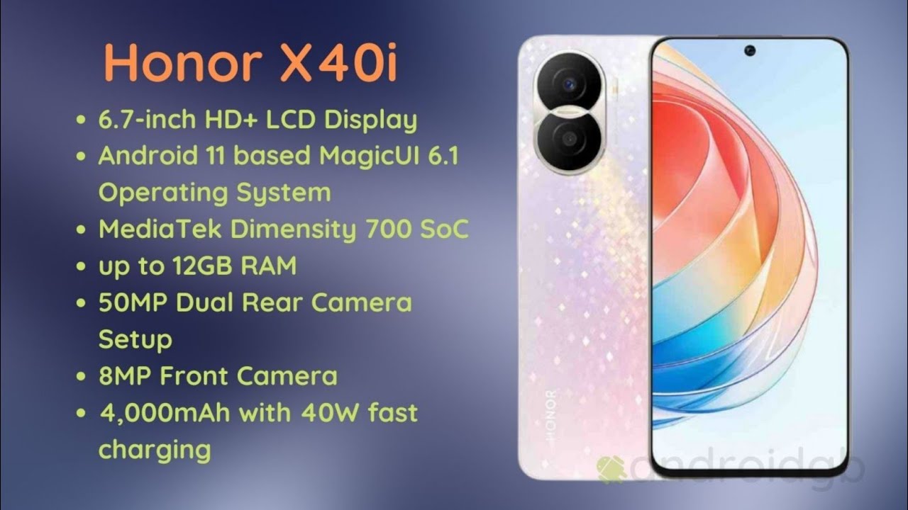 Honor X40i || Price || specification || full Review || Launch Date,